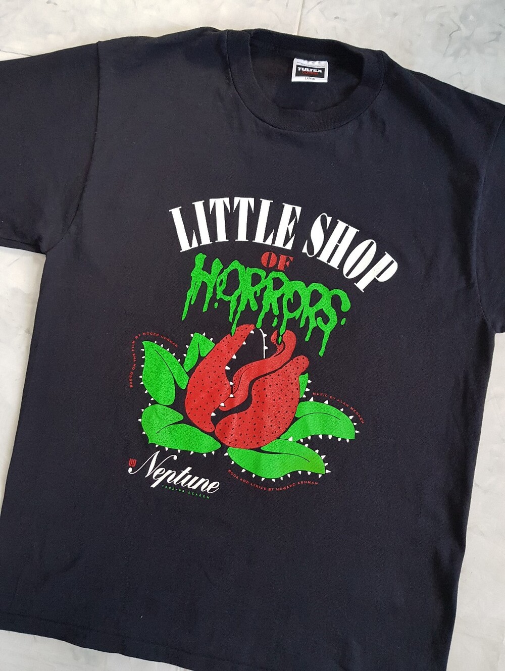 Vintage 92-93 Little Shop Of Horrors Neptune Theatre Single Stitch T-Shirt